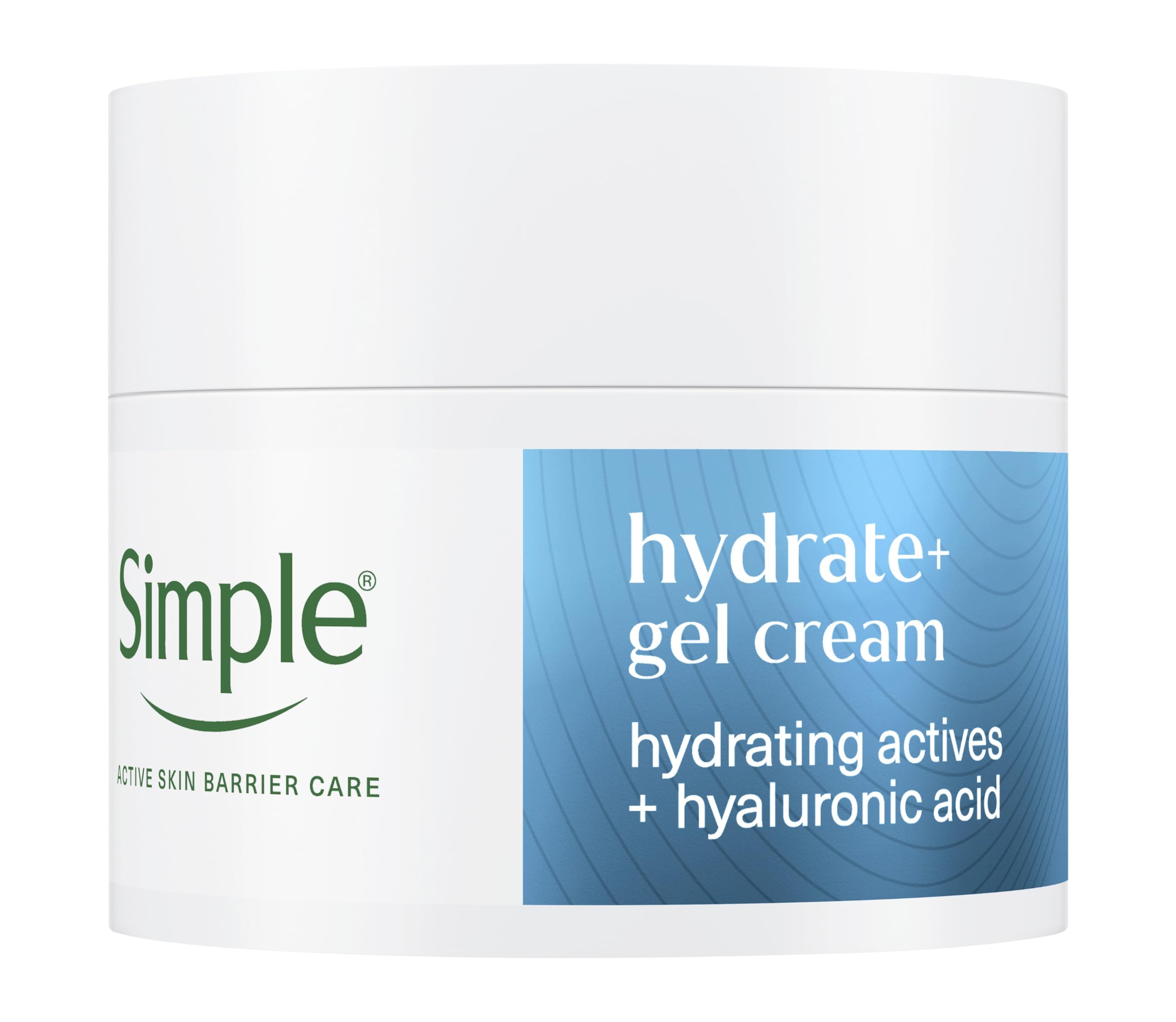 Simple Unisex White Hydrate+ Facial Moisturiser Lightweight Refreshing Face Cream, 50Ml In Size 1 Pack