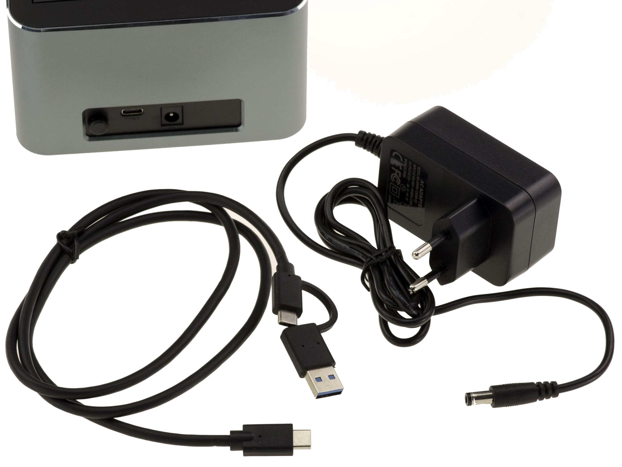 KALEA-INFORMATIQUE Estación de Acoplamiento USB 3.0 5G para Disco SAS 2.5 o 3.5 con Conector SFF-8482, Interfaz USB A o C, alimentación 12V 3A, Estructura de Aluminio