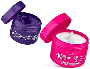 Nutree Professional HAIR MASK FOR DAMAGED HAIR BRAZILIAN BONDOX TREATMENT 8.8 oz HAIR MASK FOR DAMAGED HAIR BLONDE BONDOX TREATMENT 2.82 oz