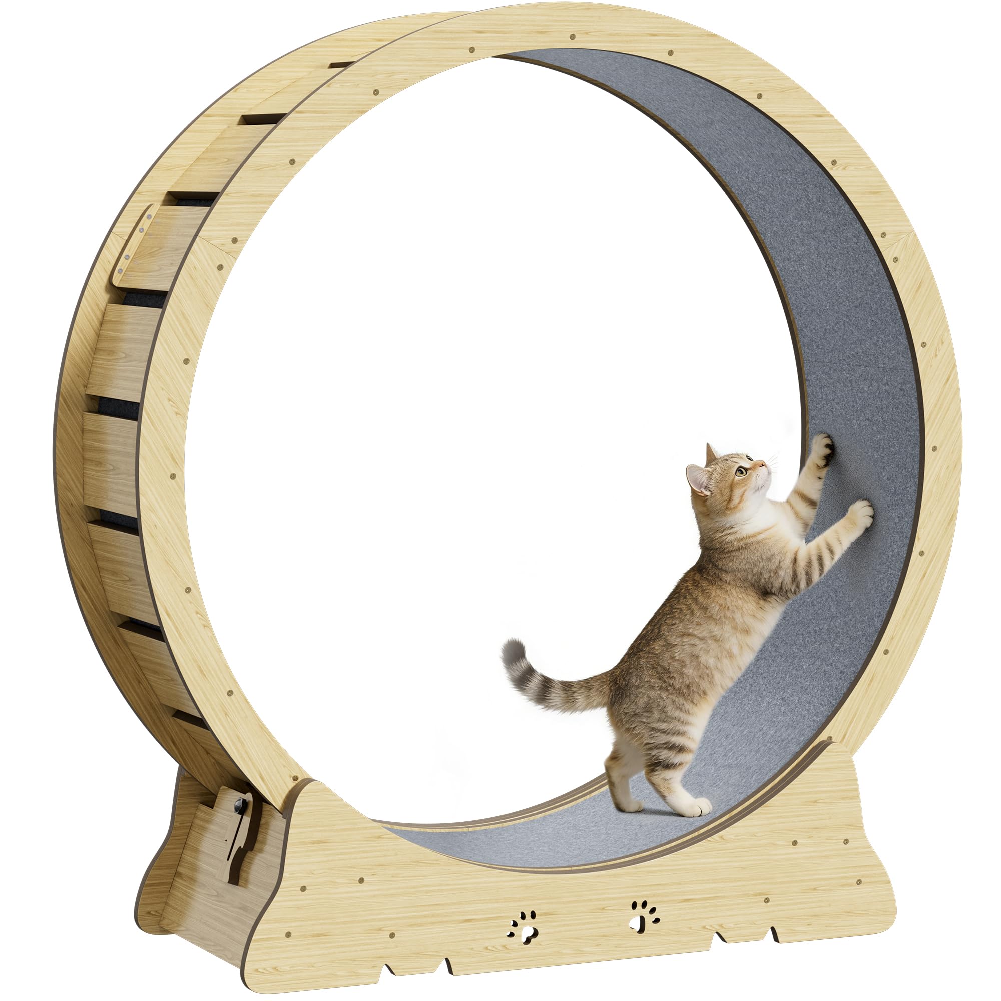 Mr IRONSTONE 48 Cat Exercise Wheel Wood