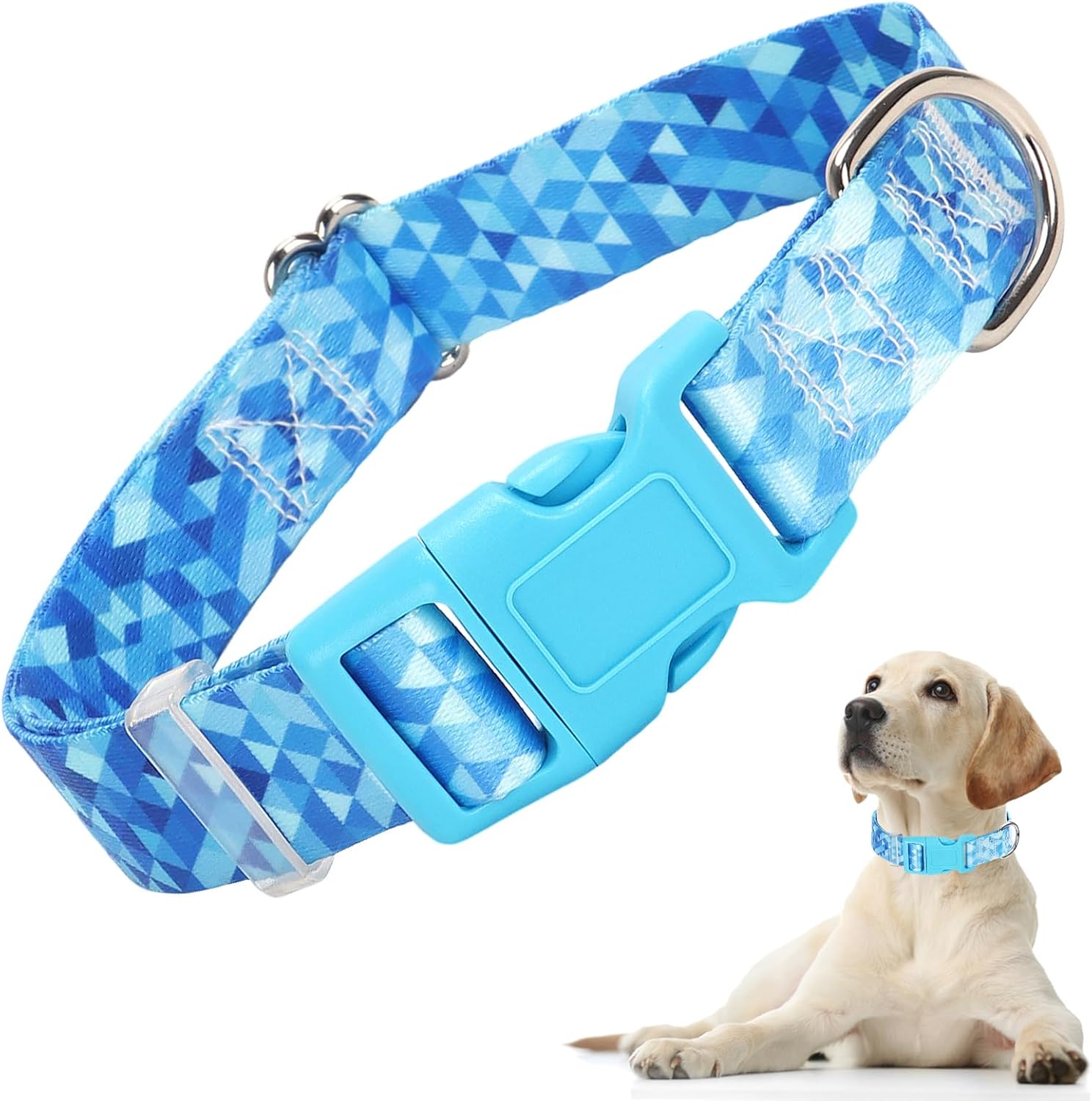 Collar Ajustable para Perro con Hebilla de Seguridad - Nailon Suave