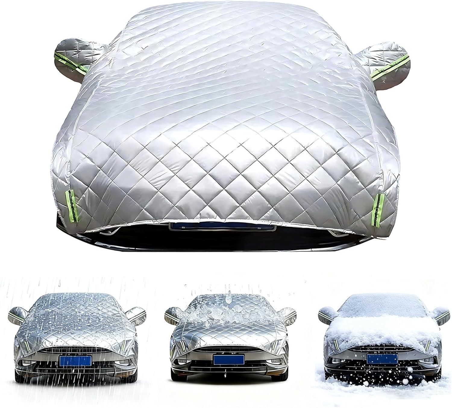 Telo Copriauto Antigrandine per Jeep Avenger 4xe 2024-2026, Telo Copri Auto Esterni, Anti Grandine, Impermeabile, Anti-Neve e Anti-UV, Protezione Per Tutte Le Stagioni ly204z
