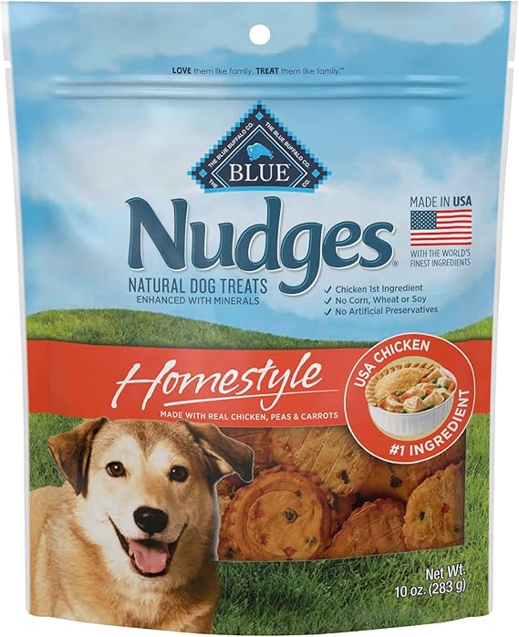 Blue Buffalo Nudges Homestyle Natural Dog Treats, Chicken