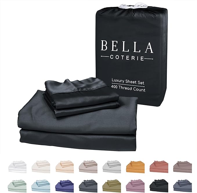 Bella Coterie Luxury King Bamboo Sheet Set | Organically Grown | Ultra Soft