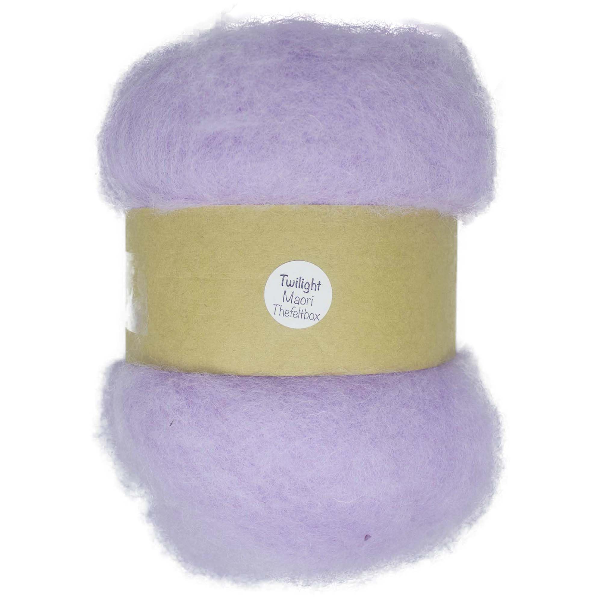Needle Felting Wool 100g - Carded Batt for Needle & Wet Felting, Core & Finish - Maori DHG - Twilight