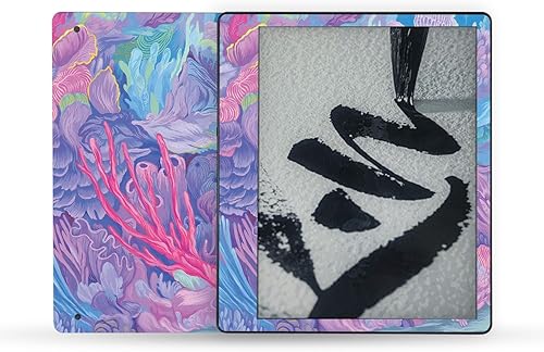 Vista 55 de MightySkins Skin - Funda de vinilo compatible con Yaxa Kindle Scribe (2022), color morado sólido, protectora, duradera y única, fácil de aplicar