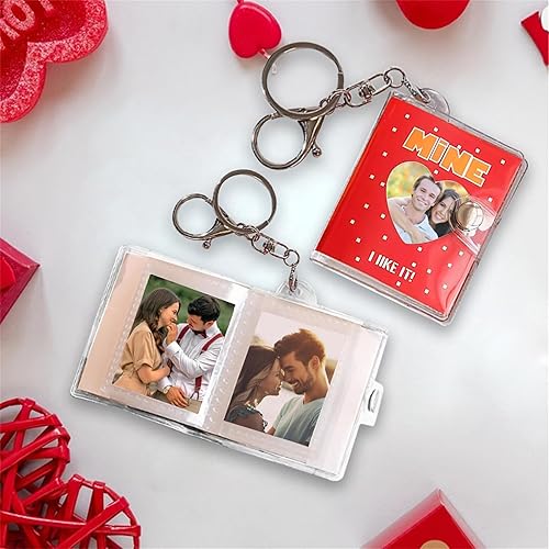 Miniatura 10 de Llavero de cuero personalizado para álbum de fotos con 4 a 20 fotos