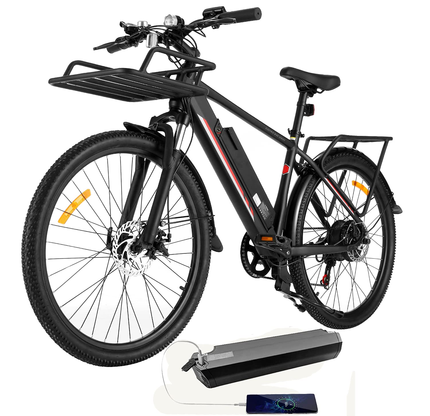 KGK E Bikes for Adult,26'' Electric Mountain Bike for Men Adults
