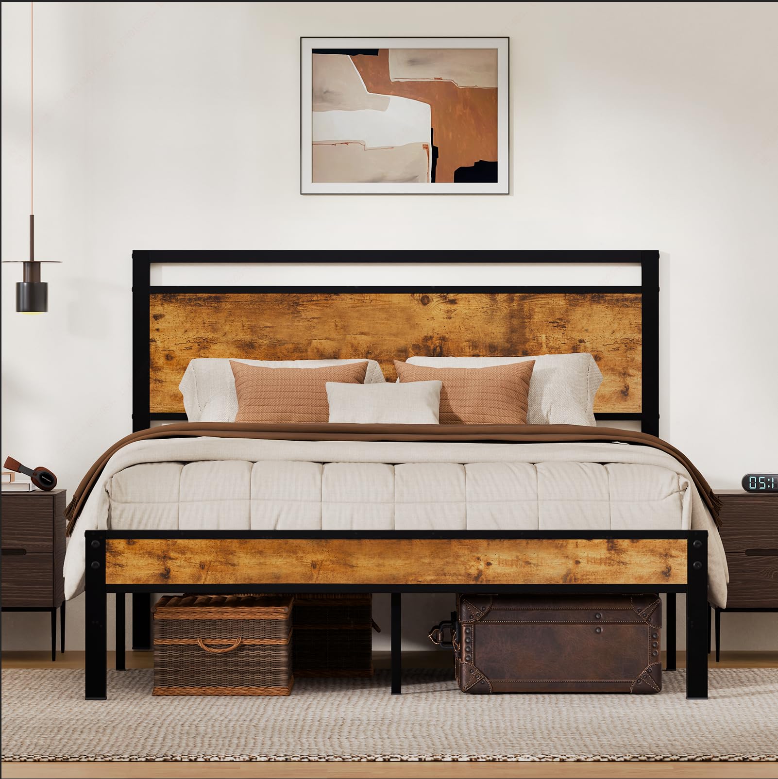 Z-hom Metal Platform Bed