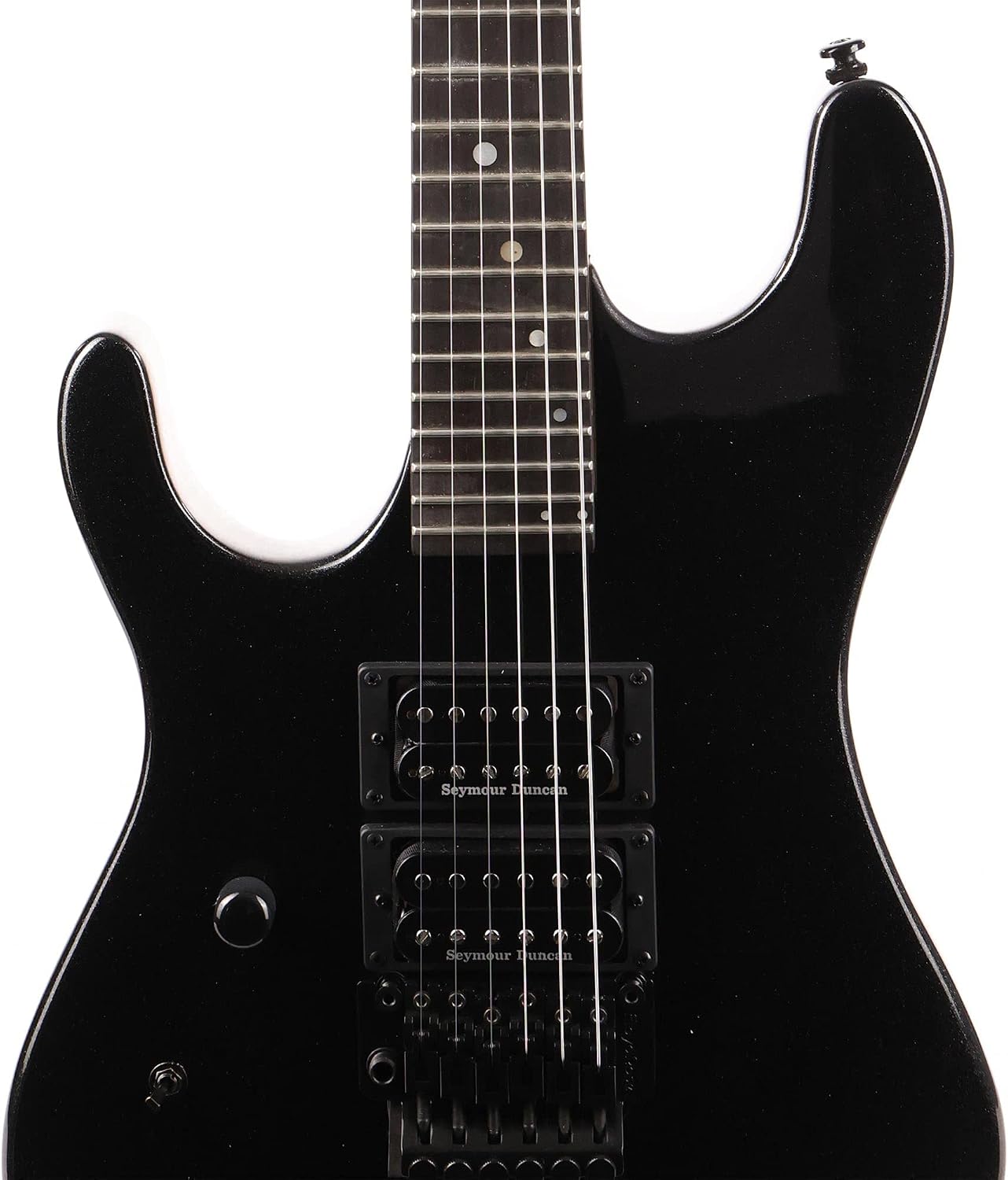 Kramer Nightswan Floyd Rose Left Handed, Jet Black Metallic