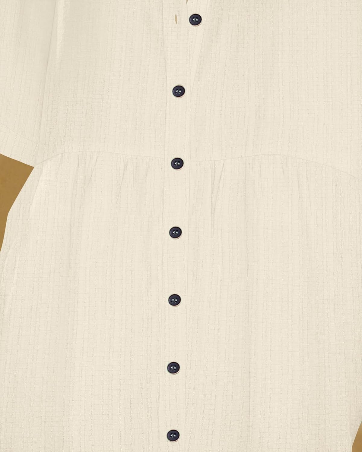 PYGFEMR Women's Summer Dress 2026 Short Sleeve Babydoll Tiered Button Down T Shirts Dresses with Pockets - Image 4