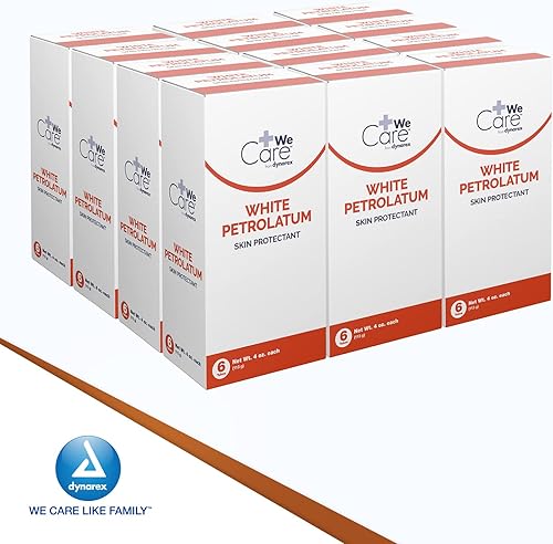 Miniatura 7 de Dynarex Petrolatum blanco, gelatina de petróleo para piel seca, dañada o agrietada, jalea de petróleo blanca calmante para irritaciones menores de