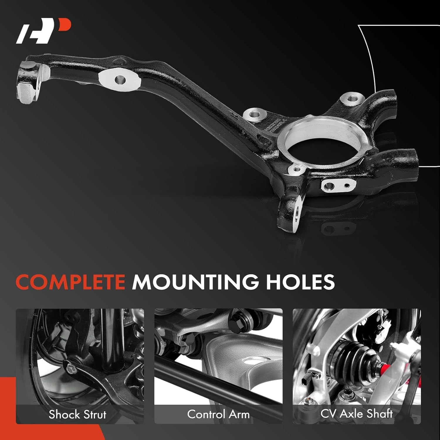 A-Premium Front Right Suspension Steering Knuckle Compatible with Lexus GX460 2016-2018, Toyota 4Runner 2015-2019, RWD Only, Passenger Side
