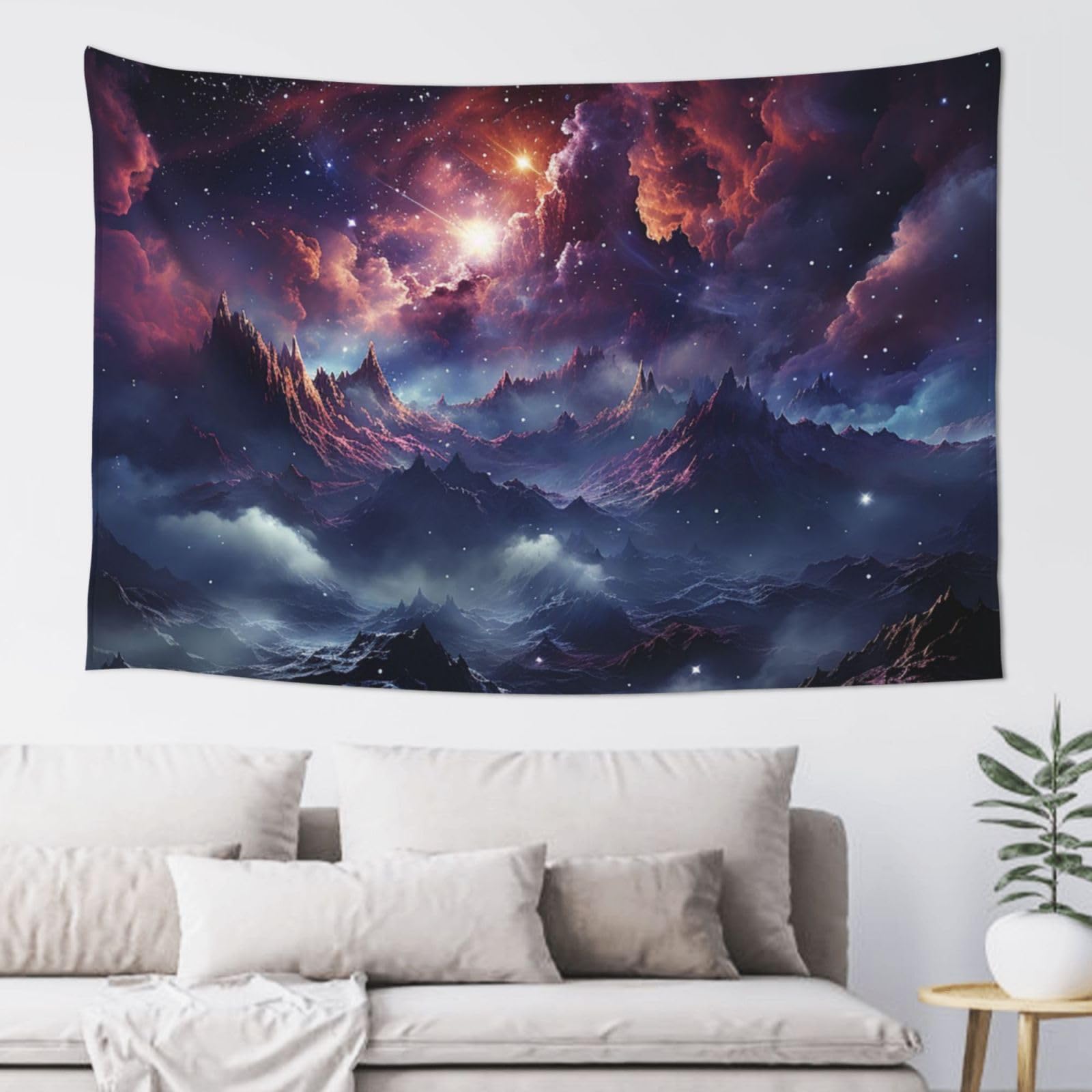 MXZERFKGLA Tapestry Wide Wall Hanging Tapestries Lightweight Art Wall Blanket Galaxy Tapestry Vintage Mural Home Decor Aesthetic Tapestries for Bedroom Dorm Living Room 60x40 Inch