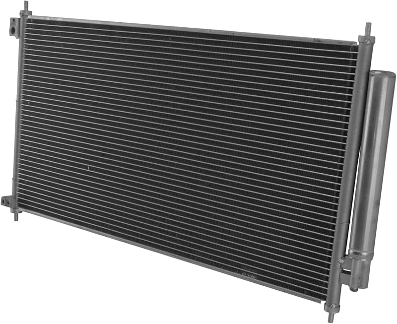Condensador do ar-condicionado com filtro secador TRQ para Acura ILX e Honda Civic – Conjunto