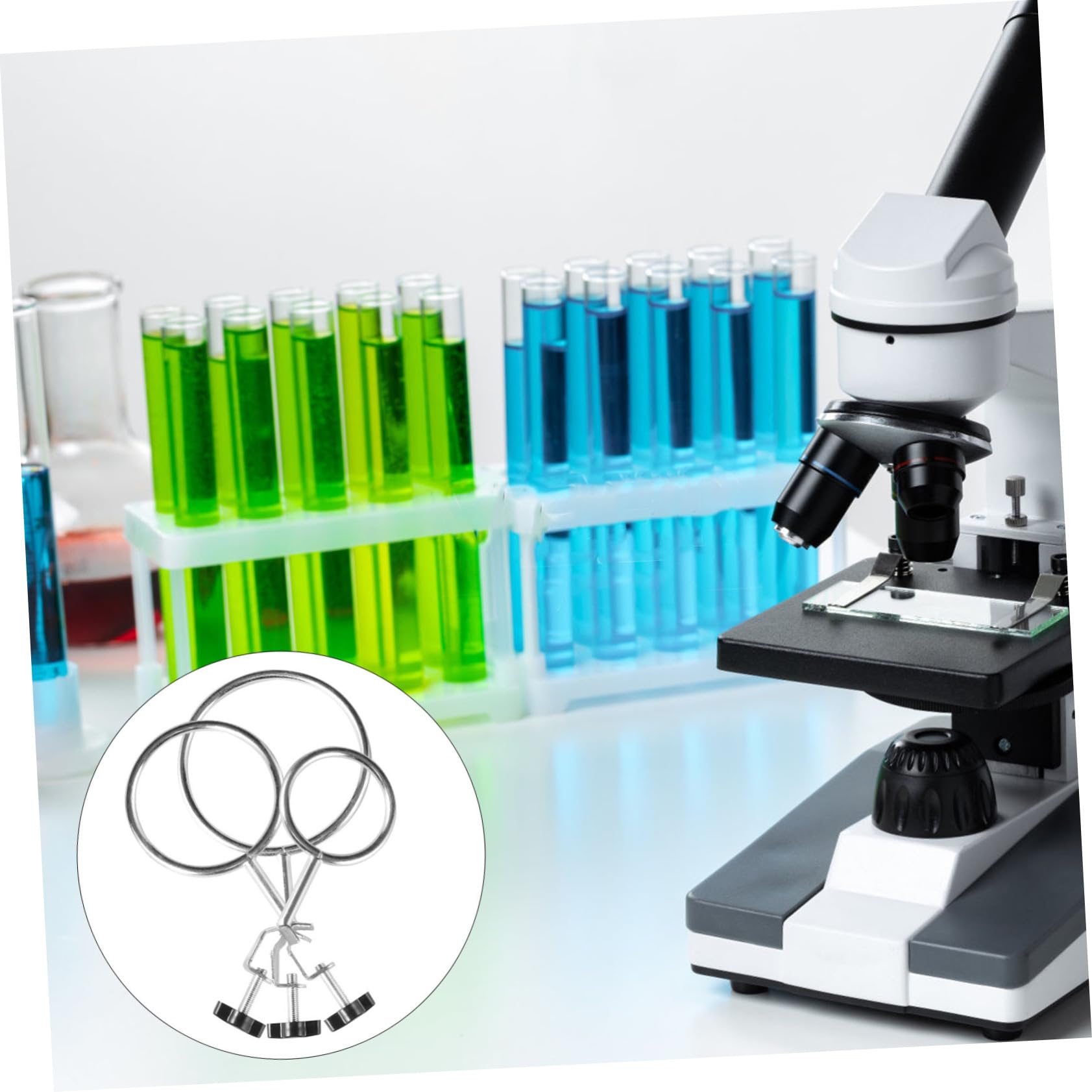 Cabilock 4 Set Da Laboratorio Con Fissaggio Pinze Per Esperimenti Chimici Per Becher E Flaconi 3 Pezzi*4