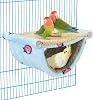 Bird Bed for Cage Hanging Hammock Snuggle Hut Parrot Tent Toy Bird Nest Perch for Parakeet Budgies Cockatiels Cockatoo Finch Conures