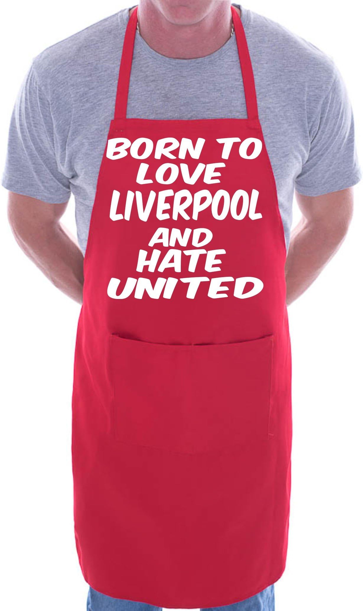 Print4ULove Liverpool Hate Man Utd Football BBQ Cooking Funny Novelty Apron