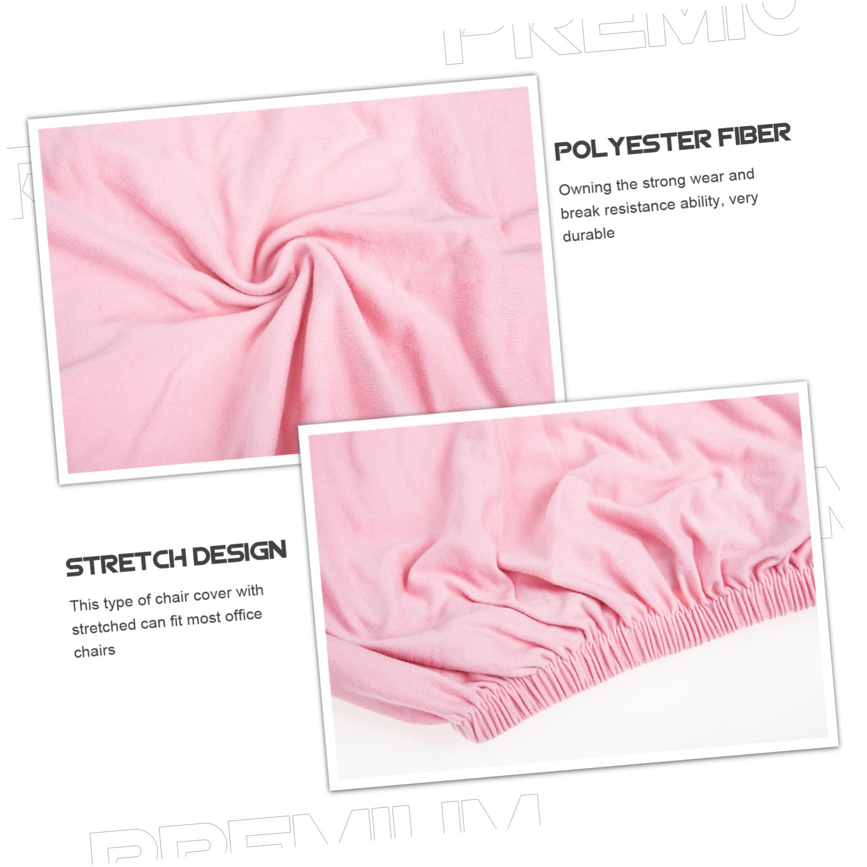 Coprisedia elastico rosa per sedia da ufficio, fodera rimovibile per schienale e seduta da scrivania del computer, lavabile e per uso domestico/lavoro