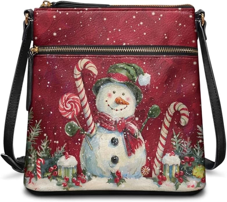Cell Leather Crossbody Bag