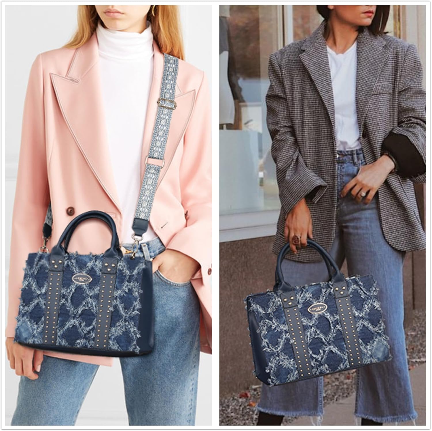 Dasein Purses Handbags for Women Tote Wallet Set Top Handle Satchel Shoulder Hobo Bag 3pcs - Image 2