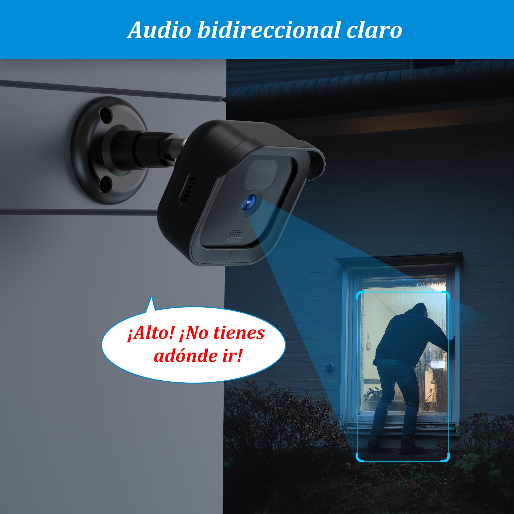 PlusAcc Soporte para Blink Cámara Outdoor - Soporte de Pared Ajustable con Funda para Cámara Blink Outdoor 4 y Outdoor 2K+ y Cámara de Seguridad Blink Indoor (3 uds)