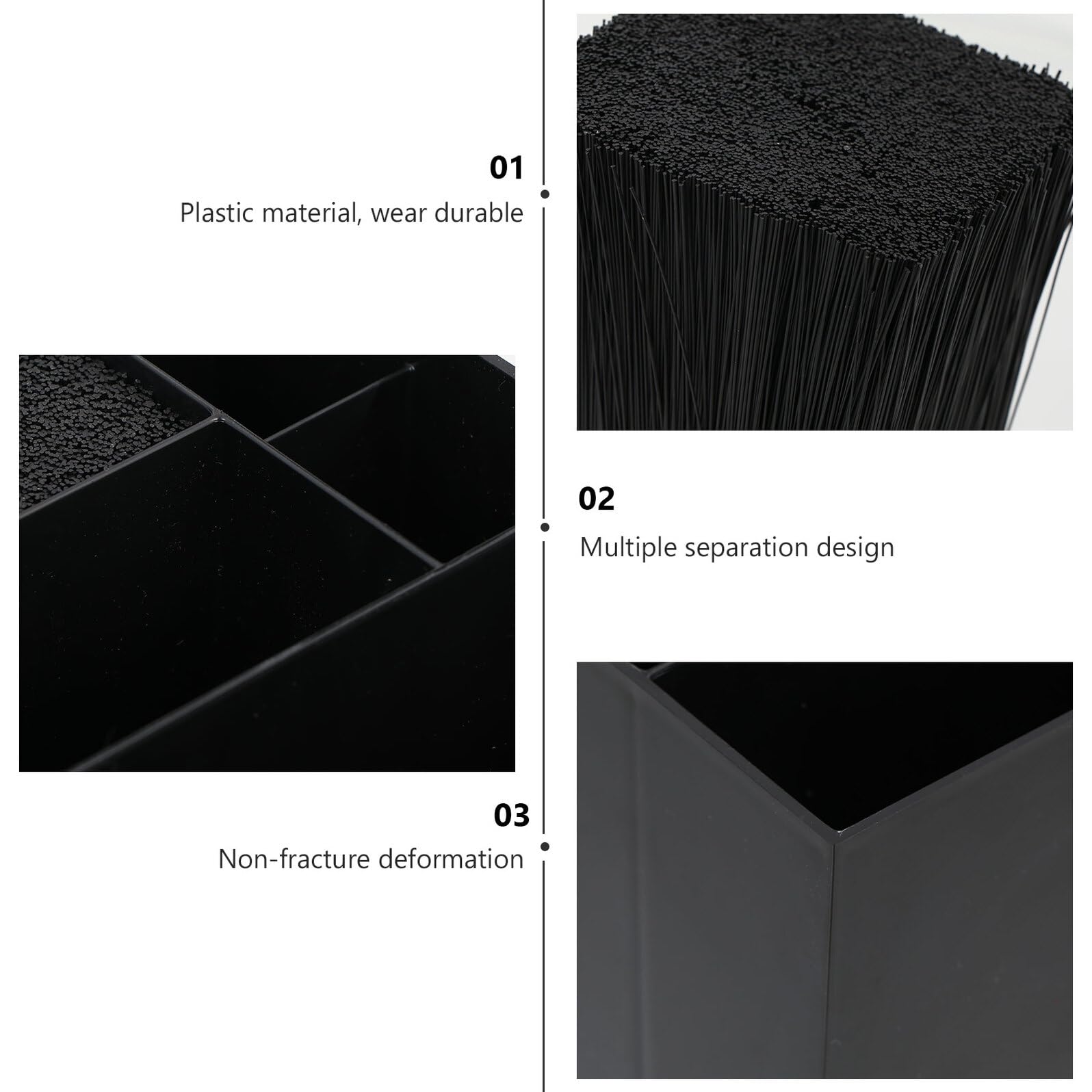 NUOBESTY Scatola Portaoggetti per Pettine da Parrucchiere con Organizer per Forbici e Clip Supporto Stabile per Strumenti da Salone di Bellezza per Ripiano Bagno Professionale