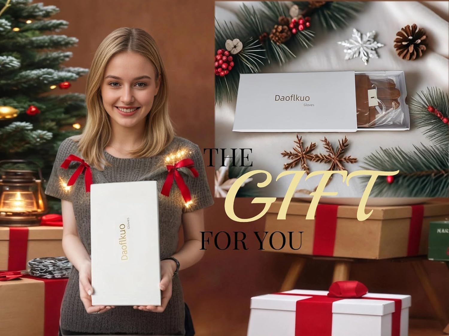 Women 15.75" Long Leather Gloves Under Elbow Length Genuine Lambskin Touch Screen Gloves - Image 7