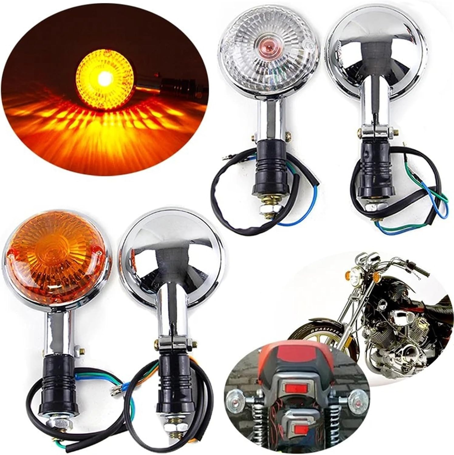 オートバイ用フロントターンシグナルライト オートバイターンシグナルライト のために XV 400 650 1100 1300 S65