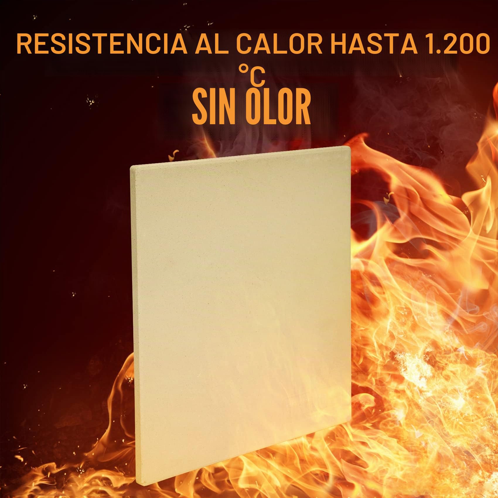 Mimiuo Piedra para Pizza para Horno y Parrilla de Gas, Piedra Cordierita Pizza para Horno de Ooni y Barbacoa（33 * 33cm）