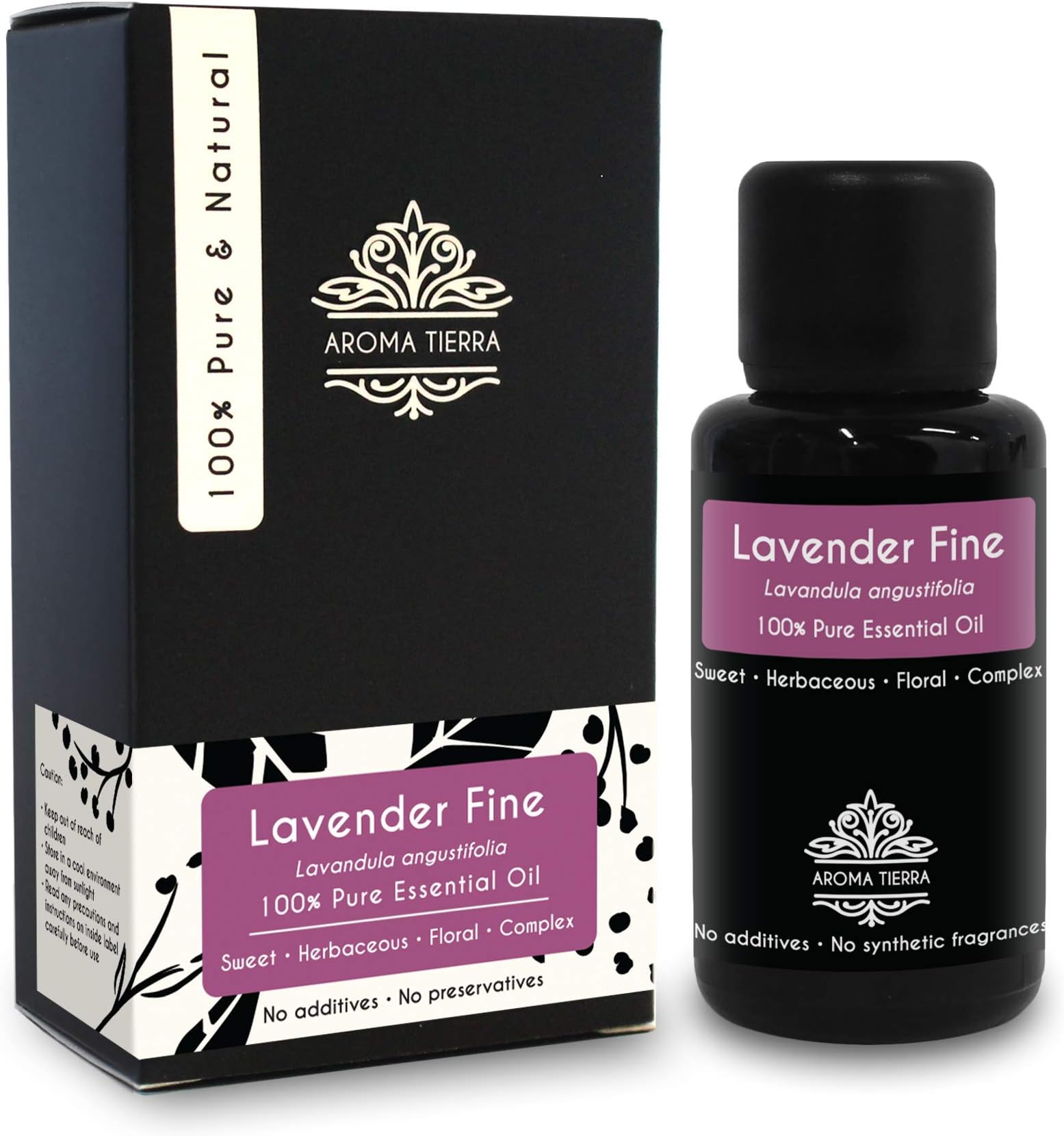 Aroma TierraLavender Fine Essential Oil (France) - - 100% Pure & Natural - 30ml