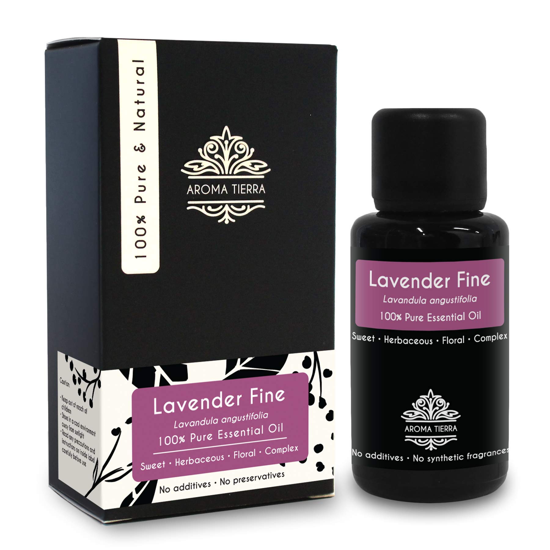 Aroma TierraLavender Fine Essential Oil (France) - - 100% Pure & Natural - 30ml