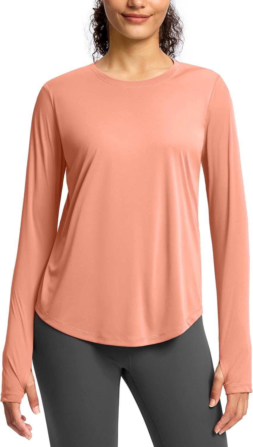 Soothfeel Lightweight Long Sleeve Workout Tops for Women Gym Running Athletic UPF 50+ Sun Shirts Tees Moisture Wicking - Image 2