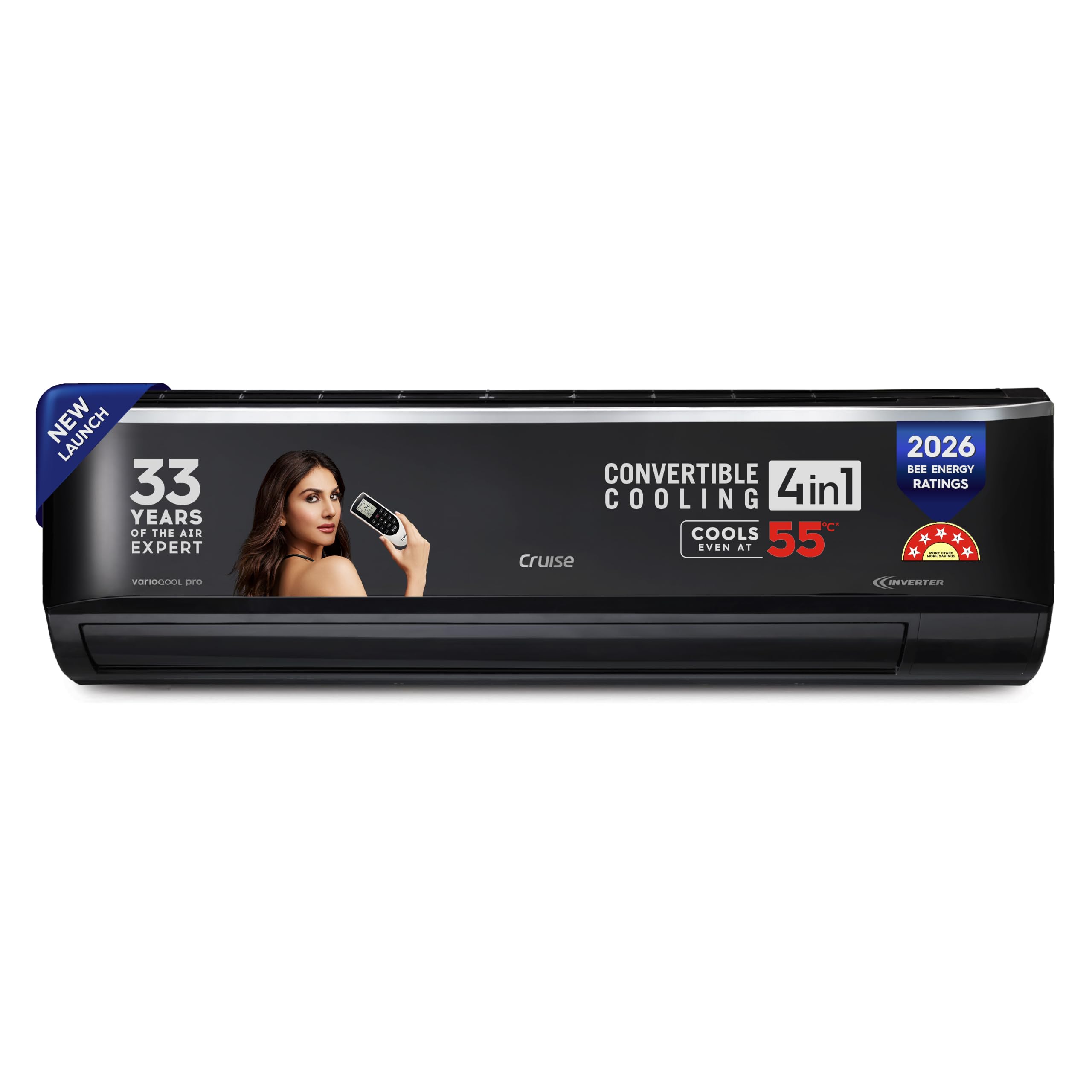 Cruise Limited Edition 1.5 Ton 5 Star Inverter Split AC (100% Copper, Convertible 4-in-1, 4-Way Swing, PM 2.5 Filter, Anti-Rust Tech, Cools at 50°C, 2026 Model, CWCVBM-VP3F185BL, Piano Black)-image-22