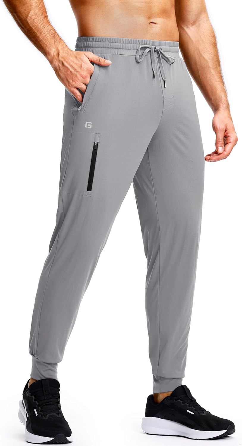 Mens Athletic Joggers with Zipper Pockets Stretch Jamaica Ubuy