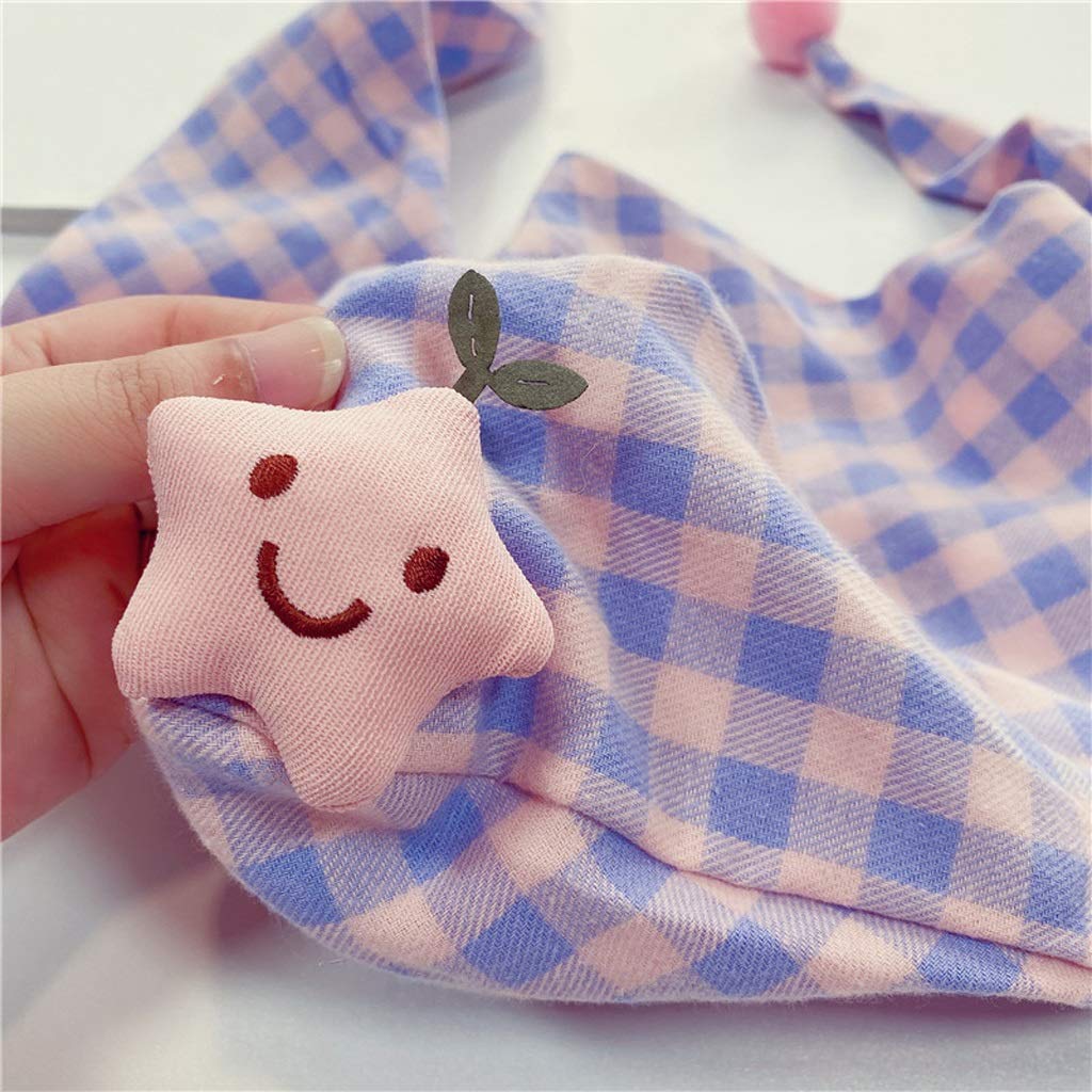 Sciarpe triangolari Scozzesi in Doppio Tessuto per Bambini Unisex Colletti in Cotone Autunno Inverno Caldi fazzoletti da Collo per Bambini Sciarpe per Ragazze dei Ragazzi (Colore : A)