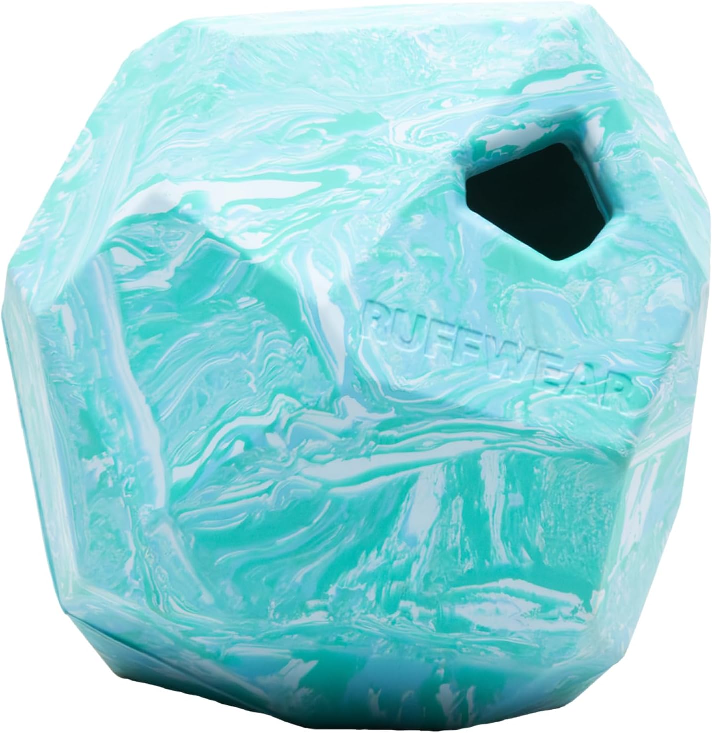 Ruffwear, Gnawt-a-Rock – Durable Interactive Dog Toy, Treat Dispensing, Made from Natural Latex Rubber, Perfect for Power Chewers, Glacial Blue