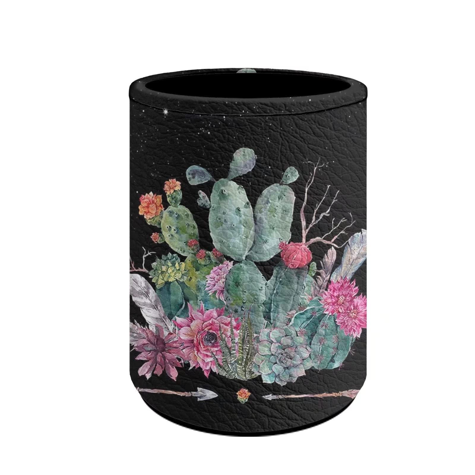 chaqlin Cactus Printed Pen Pencil Holder Desk Organizer Accessories, Office Home Decor, Women Laides Girls Stationery School Pencil Cup Pot