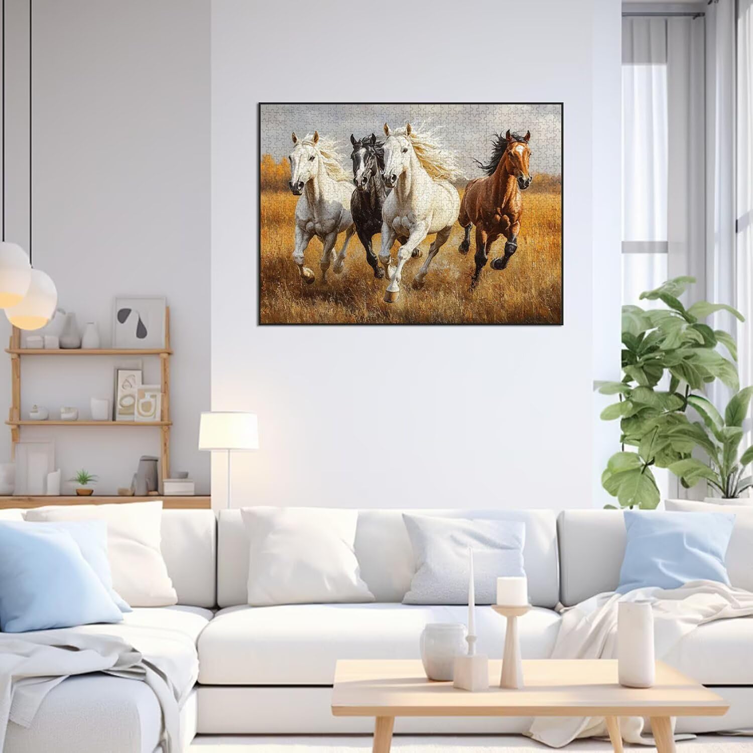 Puzzle 3000 Teile für Erwachsene, 3D Puzzle Steppe Holzpuzzles, n-15 | Puzzlematte Pferd, Heimunterhaltung, Entspannung Meditationspuzzle, Impossible Klassische Jigsaw Puzzles, Home Decoration