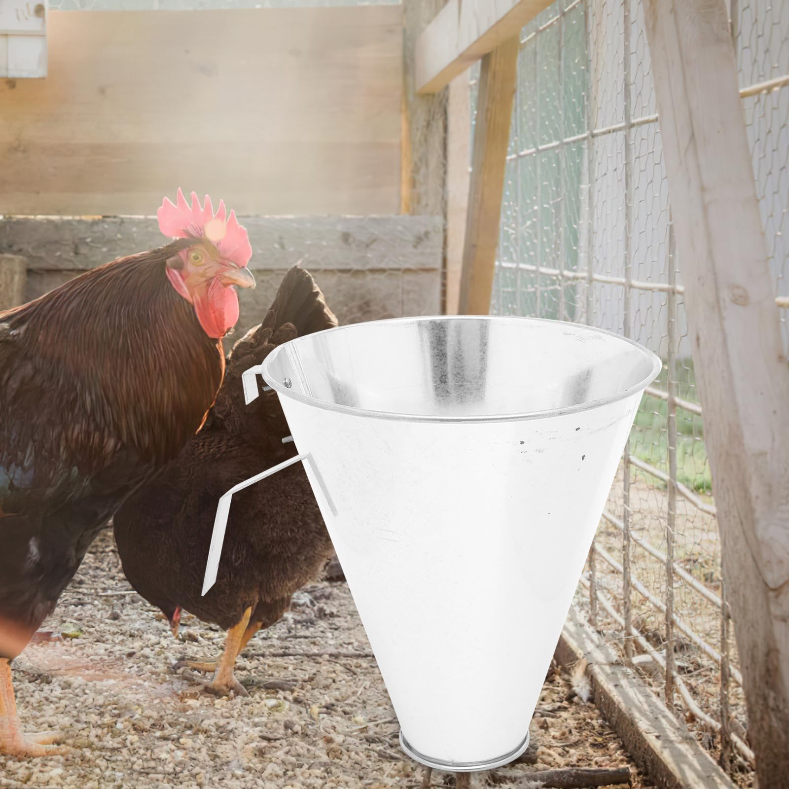 Amagogo Geflügel-Rückhaltekegel - Hühnerkegel Für Schlachtung Metall S/M/L