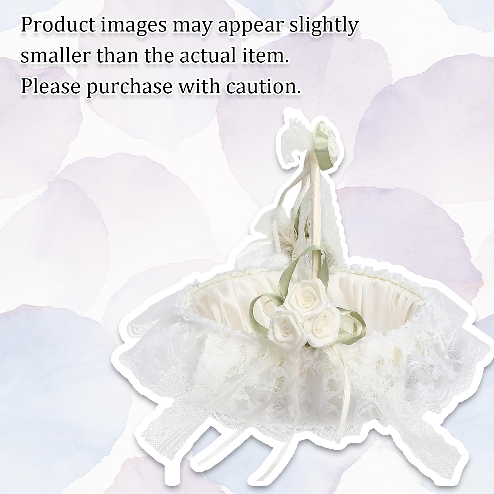 Cestini per Matrimoni, Cesto Matrimonio, Cestini da Matrimonio, Accessorio Indispensabile per i Matrimoni, Ottimo Regalo per Damigelle o Fioristi (Bianco Sporco)