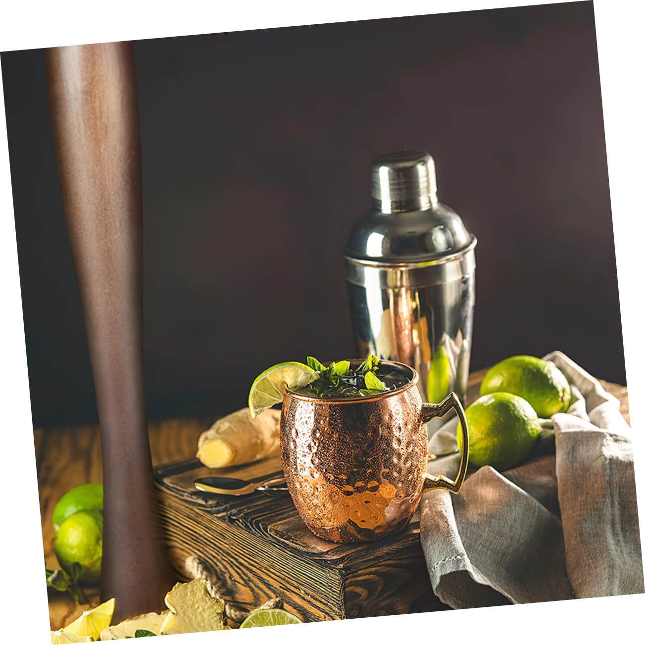 KICHOUSE Skewers Wooden Muddler Lemon Pressing Rod Kitchen Bar Tool Ice Safety Picks Random Style