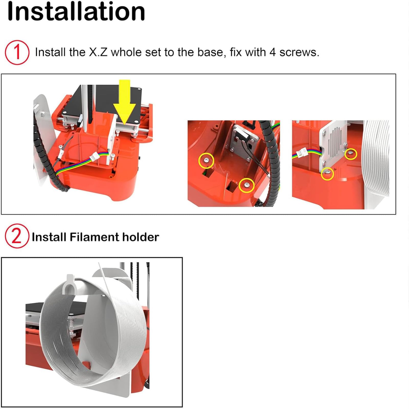 Impresora 3D, Impresora Sin Nivelación de 10 * 10* Cm, Velocidad Máxima de Impresión 40 Mm/s, Funcionamiento Silencioso, Totalmente Ensamblada para Principiantes, Niños y Adolescentes