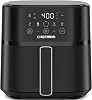 Freidora de aire Chefman – 6 QT compacta para comidas rápidas y fáciles en minutos, con tecnología Hi-Fry para extra crujiente, controles táctiles con 4 preajustes, canasta antiadherente apta para lavavajillas - Negro 1