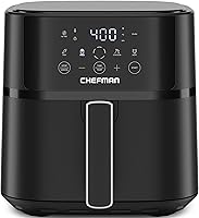 Chefman 6QT Compact Air Fryer with Hi-Fry Tech Black