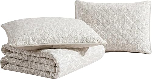 Miniatura 3 de Tommy Bahama - Juego de edredón King, ropa de cama reversible de algodón con fundas a juego, decoración del hogar inspirada en hojas frontales