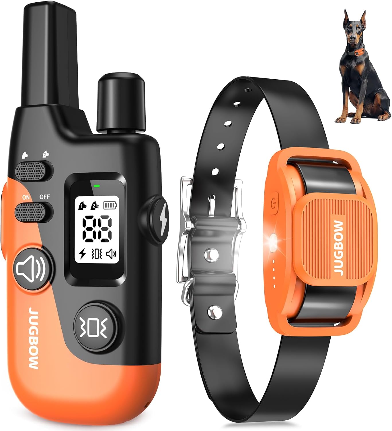 Jugbow Shock Collar for Dogs - 4200FT Dog Training Collar with Remote for 15-120lbs Medium Large Dog