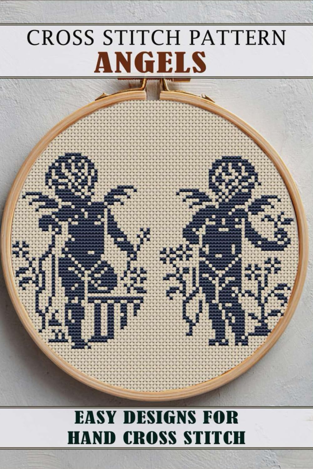 Cross stitch patterns Angels Monochrome: Easy Designs for Hand Cross Stitch