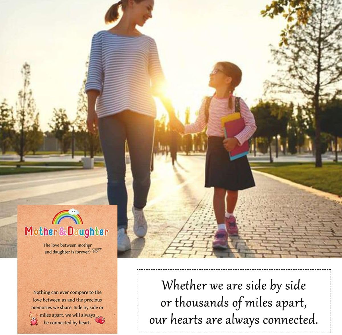 First Day of School Kindergarten Preschool Gifts, Mom and Daughter Matching Bracelets Set, Back to School Gifts for Girls Daughter - Image 7