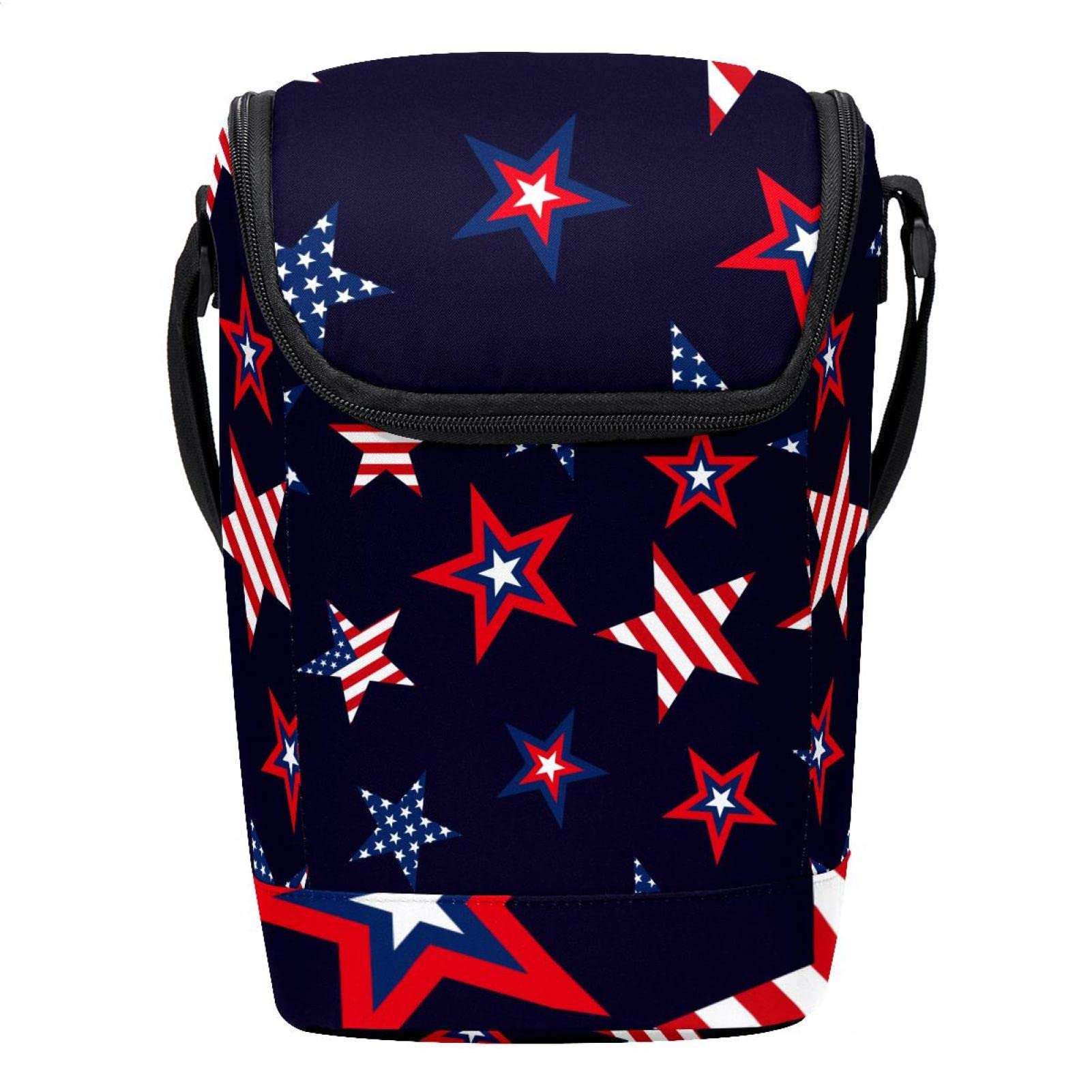 Lonchera para el trabajo y oficina con diseño de la bandera estadounidense